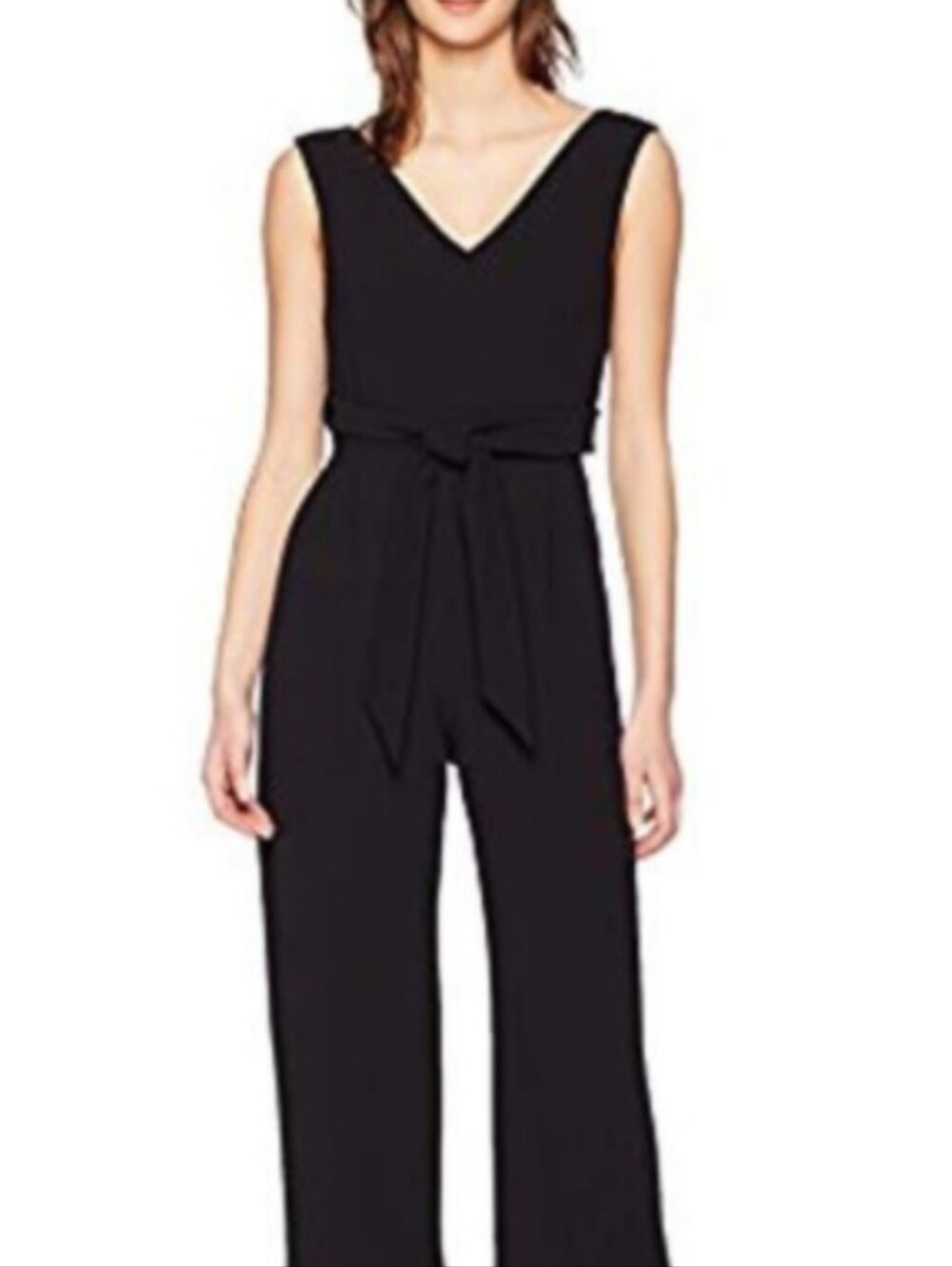 CALVIN KLEIN black full length jump suit